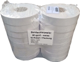 Banderolierpapier 80g, 30mm x 150 Meter, 16 Rollen, Weiss Banderolierpapier 80g, 30mm x 150 Meter, 16 Rollen, Weiss