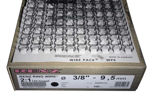 RingWire 2:1 12,7mm = 1/2 WEISS 23 Ringe