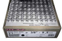 RingWire 2:1 19,0mm = 3/4 WEISS 23 Ringe